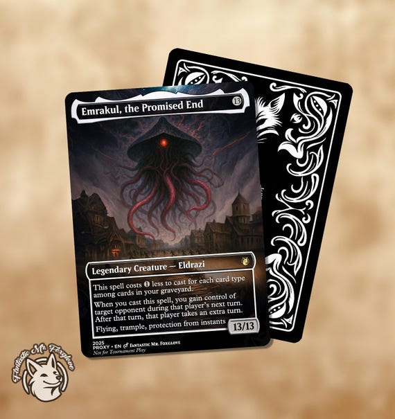 MTG Emrakul,アートボード Emrakul, the Promised End | Proxy Card — choose Your Art! - Etsy