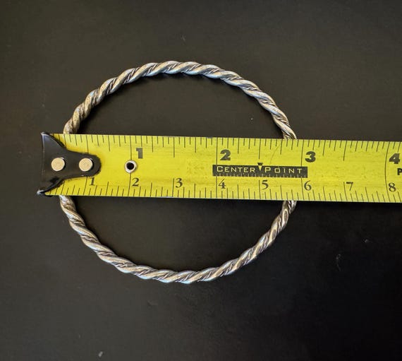 Solid STERLING Silver Twisted Rope Bangle Bracelet - image 6