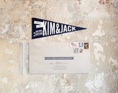 Felt Pennant Save the Date, 100 qty