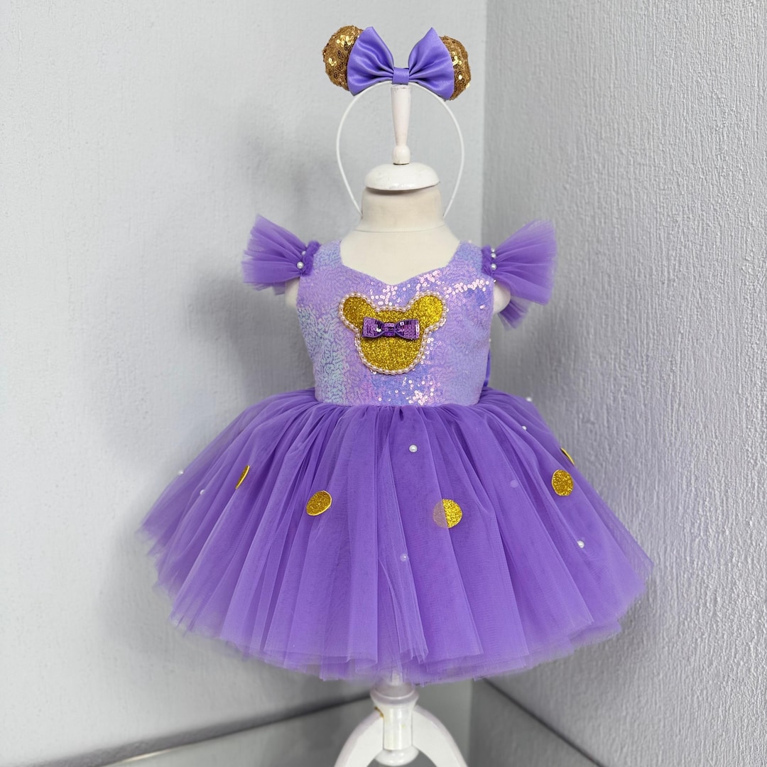 Disney Minnie Mouse Party Dress - Pink Kids' Couture Costume for ...