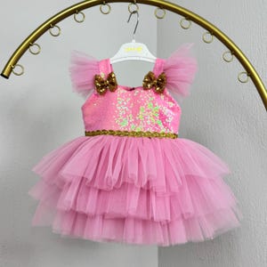 Minnie Mouse Tutu Dress for Girls - Luxury Birthday Party Outfit