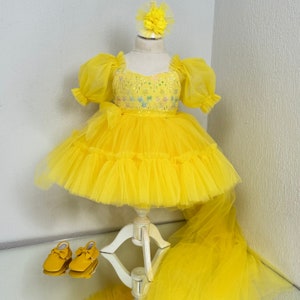 Enchanting Belle Halloween Costume – Toddler Disney Princess Dress for 1st Birthday