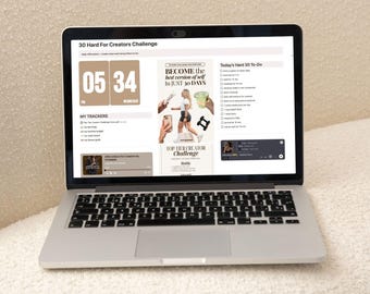 30 moeilijke uitdagingen voor makers | Digitale planner + uitdaging | Organiseer je doelen Upgrade je levensstijl