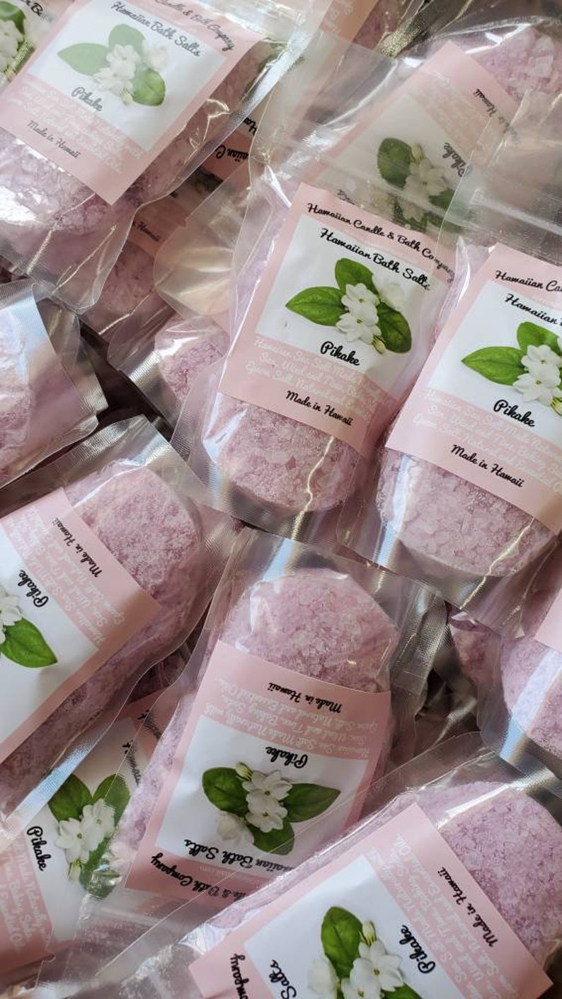 Wholesale 45 bags Hawaiian Bath Salts, All Natural Salts for bath with Natural and essential oils Pikake Lei