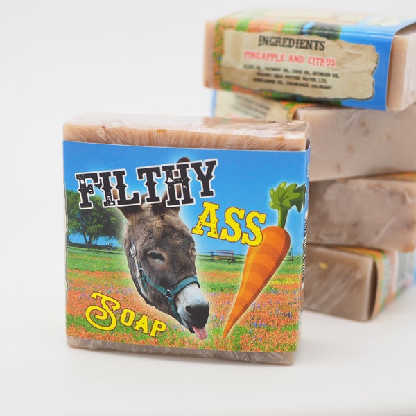 Filthy Ass Soap, bachelor party, bachelorette party, novelty gift, divorce party, gag gift, joke gift