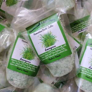 Wholesale 45 bags Hawaiian Bath Salts, All Natural Salts for bath with Natural and essential oils Hana Lemongrass