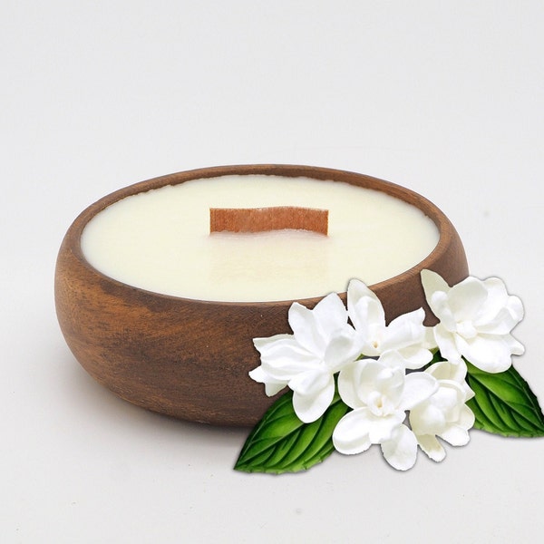 Pikake  Candle in Reusable  Bowl - Hawaiian Tropical Beach Theme - MADE IN USA