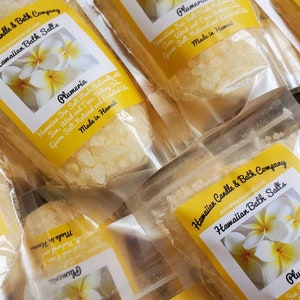 Wholesale 45 bags Hawaiian Bath Salts, All Natural Salts for bath with Natural and essential oils Plumeria