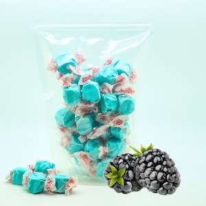 Salt Water Taffy Blue Raspberry Flavor 1/2 LB