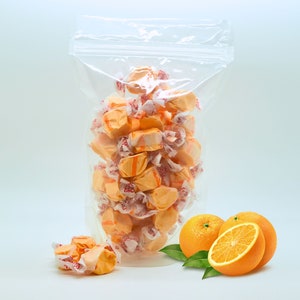 Salt Water Taffy Orange  Flavor 1/2 LB