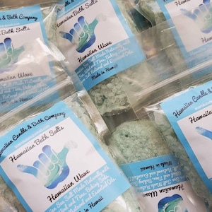 Wholesale 45 bags Hawaiian Bath Salts, All Natural Salts for bath with Natural and essential oils Hawaiian Wave