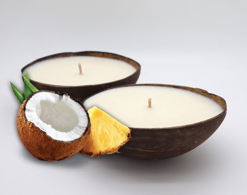 Coconut Candles set of 72 Beach Wedding Favor Coconut Etsy