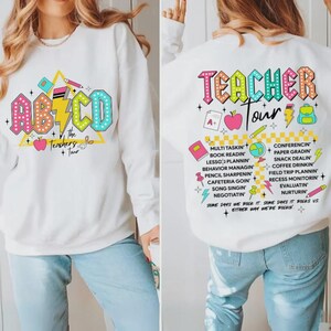 Retro Teacher Tour Png, ABCD Teacher Tour Png, Funny Teacher Png, End of Year Png, Teacher Gift, Kindergarten Teacher Png, Elementary School