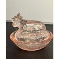 Mini Glass Cow on Nest