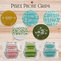 Pyrex Phone Grip | Vintage | Retro | Butterprint, Spring Blossom, Crazy Daisy, Gooseberry, Butterfly Gold