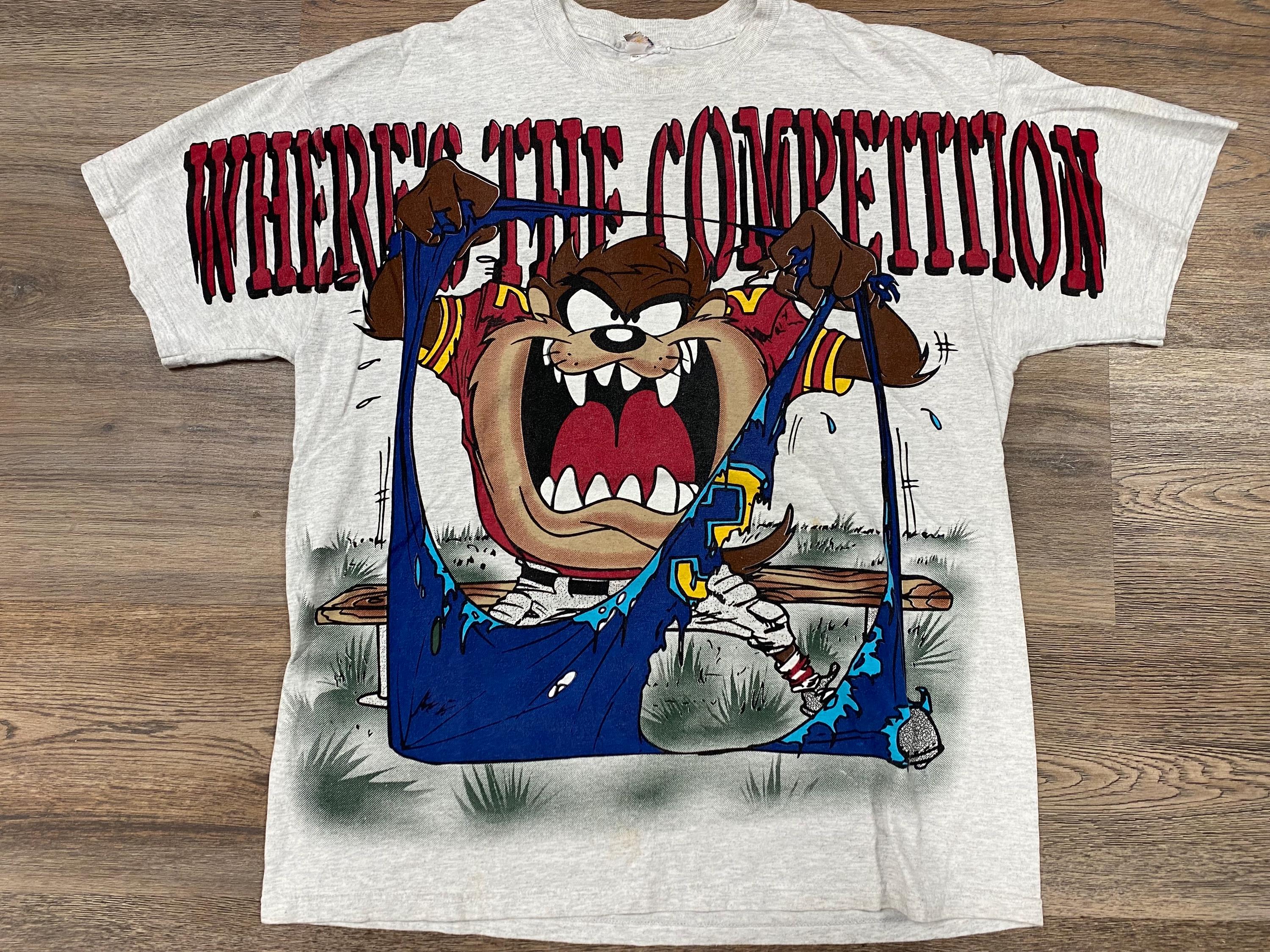 Vintage 90s Taz Looney Tunes T-shirt - Etsy