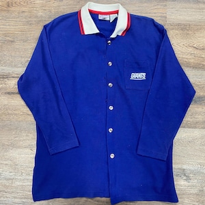 Vintage Giants Button Up Sweater, Womans Size Large, Vintage Giants Sweatshirt Rare