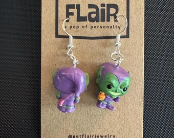 Pendientes de duende verde