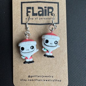 Santa Jack Skellington Earrings