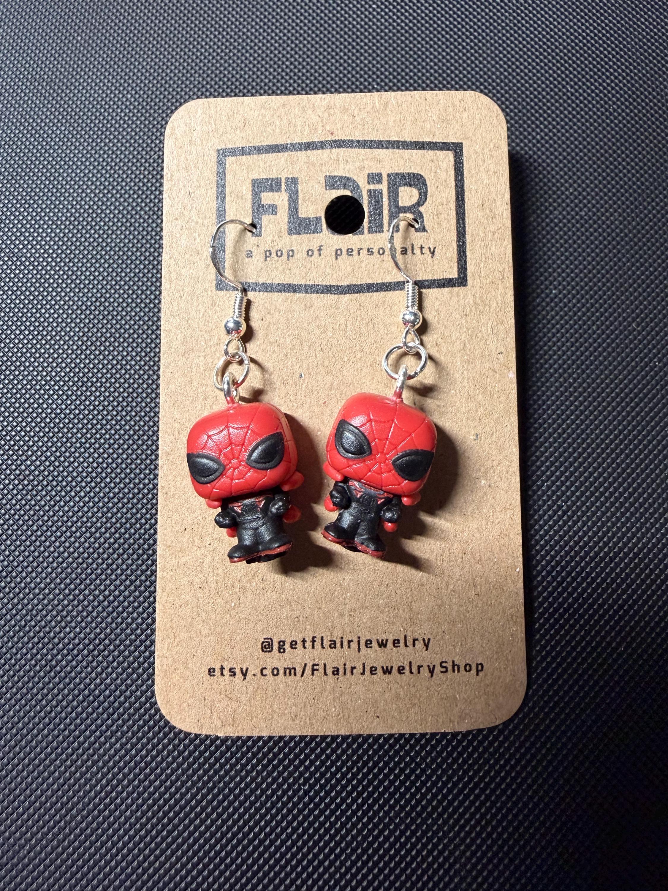 イヤリング Spiderman earrings - Etsy 日本