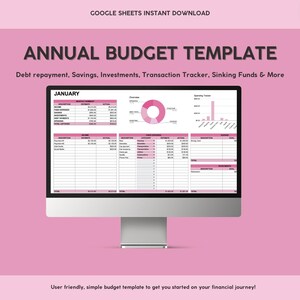 BEST *PINK* BUDGETING Google Sheets Template