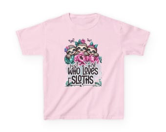Sloth Lover Kids Tee: Fun Animal Graphic T-Shirt