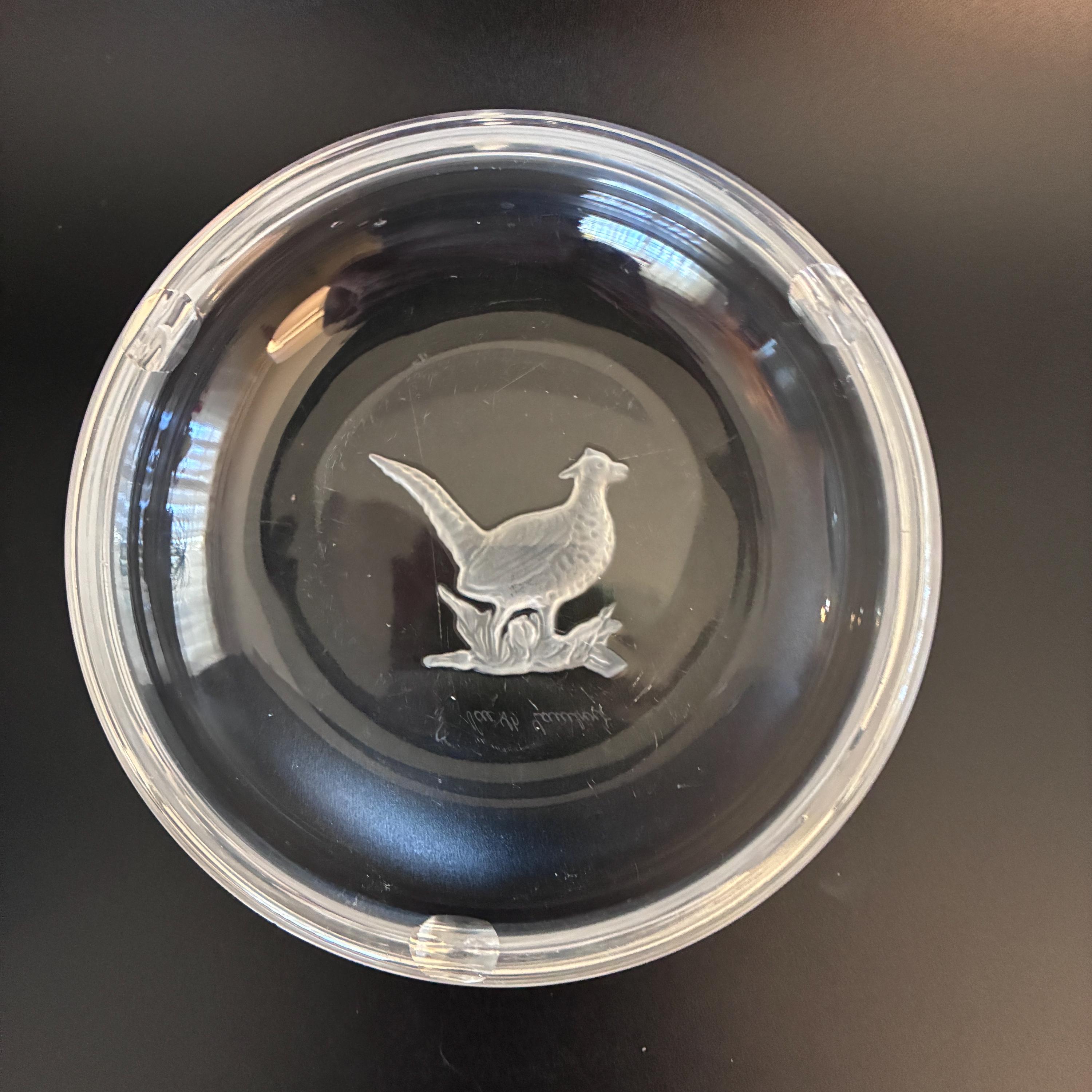 Val St Lambert Bird Crystal - Etsy