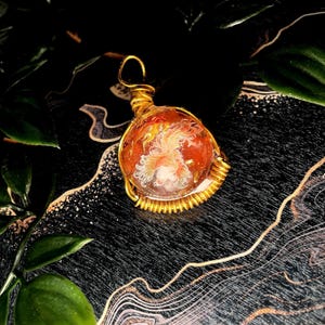 Phoenix Crystal pendant - (Carnelian)