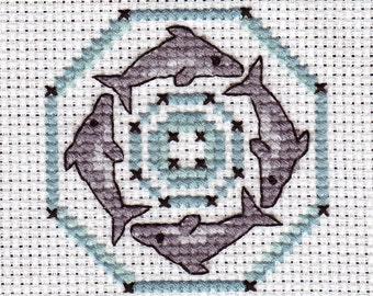 Dolphins Cross Stitch Pattern Download