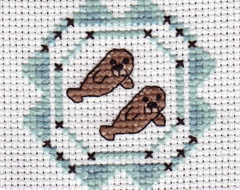 Manatees Cross Stitch Pattern Download
