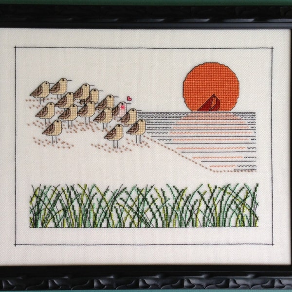 Red Sails In The Sunset Cross Stitch Pattern