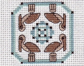 Pelicans Cross Stitch Pattern Download