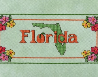 Florida Cross Stitch Chart by RK Portfolio