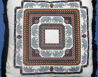Twenty Four Elephants Cross Stitch Pattern Download