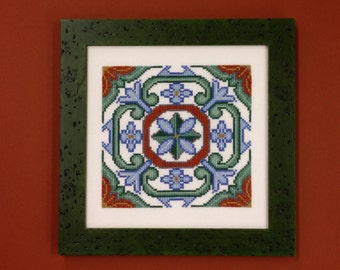 Portugal Tile Cross Stitch Pattern