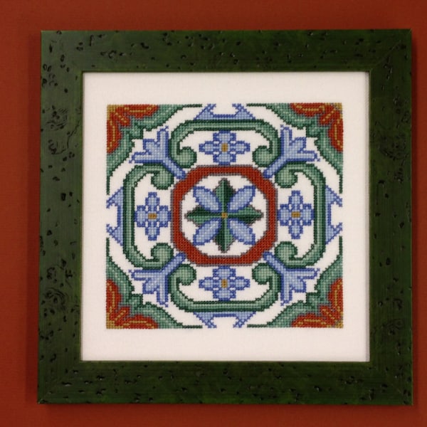 Portugal Tile Cross Stitch Pattern