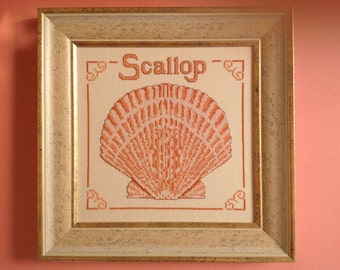 Sanibel Scallop Shell Cross Stitch Pattern