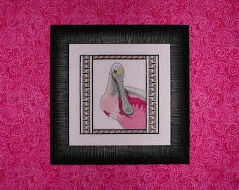Roseate Spoonbill Cross Stitch Chart by RK Portfolio