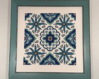 Madrid: Stitched and Framed