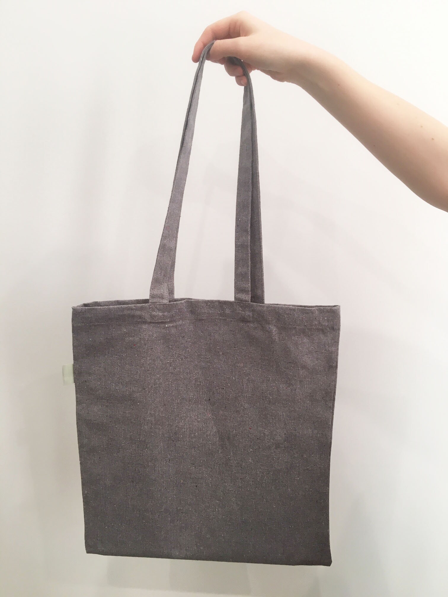Designer Gray Canvas Tote Bag with Geometric Bird Graphic Etsy
