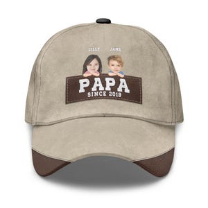 Custom Dad Hat with Kids Names - Personalized Papa Classic Cap - Fathers Day Gift for Dad - Dad Trucker Hat - Gift from Kids, Daughter