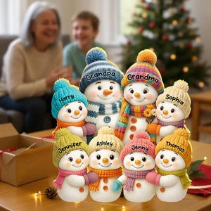 Personalized Snowman Led Light - Etsy