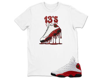 Dripping Shoe 13'S Sneaker Shirt to Match Jordan 13 OG Chicago Red/White, Shirts To Match Retro Jordan 13 OG Chicago, sweatshirt, Hoodie