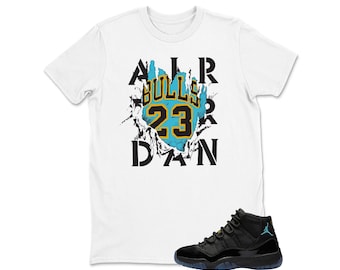 Retro Gamma Blue 11s - Number 23 Match T shirt, Retro Gamma Blue 11s Matching Sneaker Tee Shirt