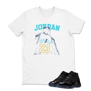 Jordan 11 Gamma Sneaker Match Tshirt Black - Jordan Match T shirt, Retro Gamma Blue 11s Matching Sneaker Tee Shirt, sweatshirt, Hoodie image 2