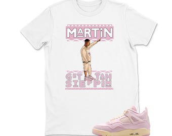 Camiseta blanca para combinar con las Jordan 4 Iced Carmine, Camisetas para combinar con las Retro Jordan 4 Iced Carmine