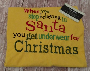 When You Stop Believing in Santa You Get Socks and Underwear Beanie Cap Baby