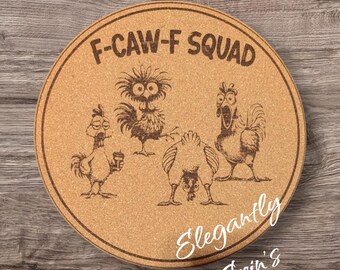 Salvamanteles de corcho de 20 cm / Decoración de cocina rústica / Agarrador de ollas resistente al calor / Salvamanteles rústico / Regalo de inauguración de casa / Protector de encimera