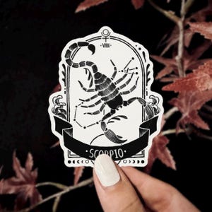 Sternzeichen Skorpion Aufkleber | Vinyl-Aufkleber Wasserdichter Aufkleber Sternzeichen Astrologie Aufkleber Laptop Aufkleber Wasserflasche Aufkleber Himmlische Aufkleber