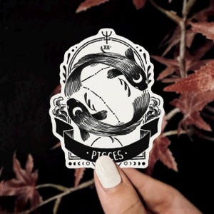 Adesivo de Gêmeos do Zodíaco | Adesivo de vinil à prova d'água Adesivo de signo astrológico Adesivo para laptop Adesivo para garrafa d'água Adesivos celestiais